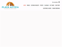Tablet Screenshot of plazaazteca.com